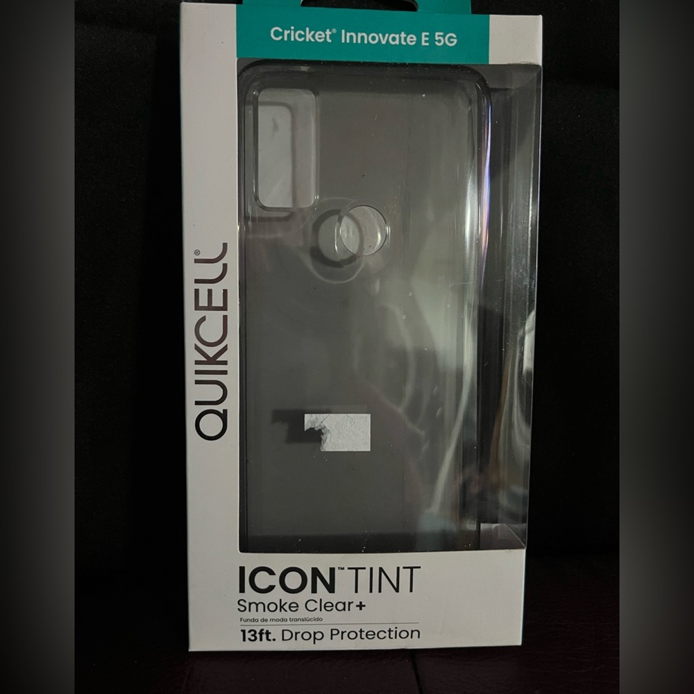 cricket innovate e 5g case. Smoke Clear Quickcell